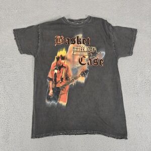 Vintage Green‎ Day Basket Case Shirt Mens Large Black Punk Rock Band Tee 90s